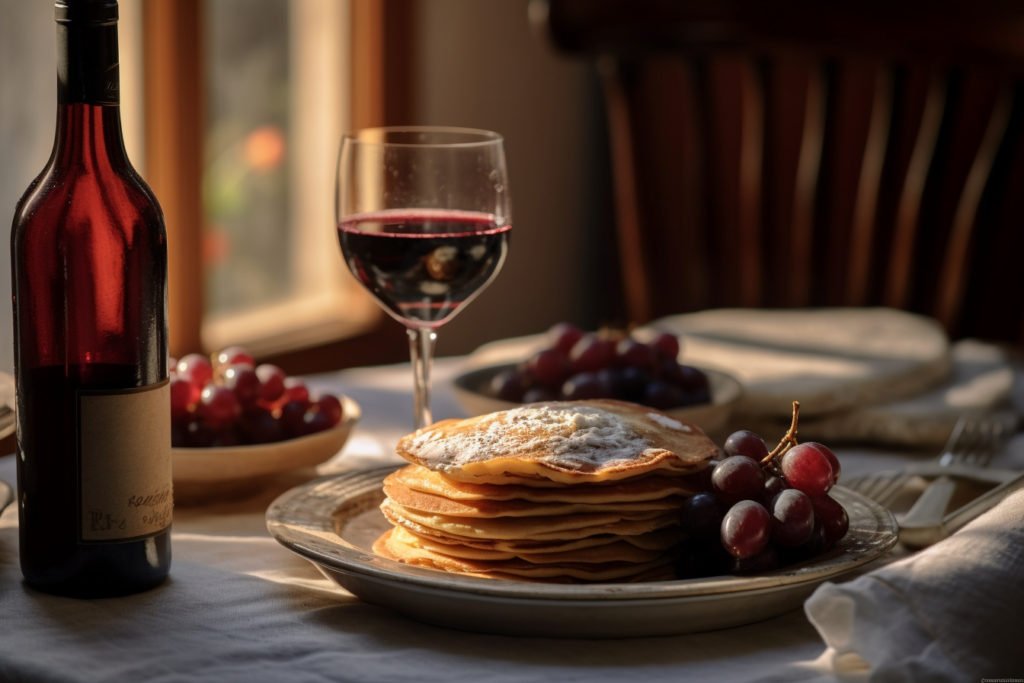 Des pancakes et du vin : la combinaison gagnante